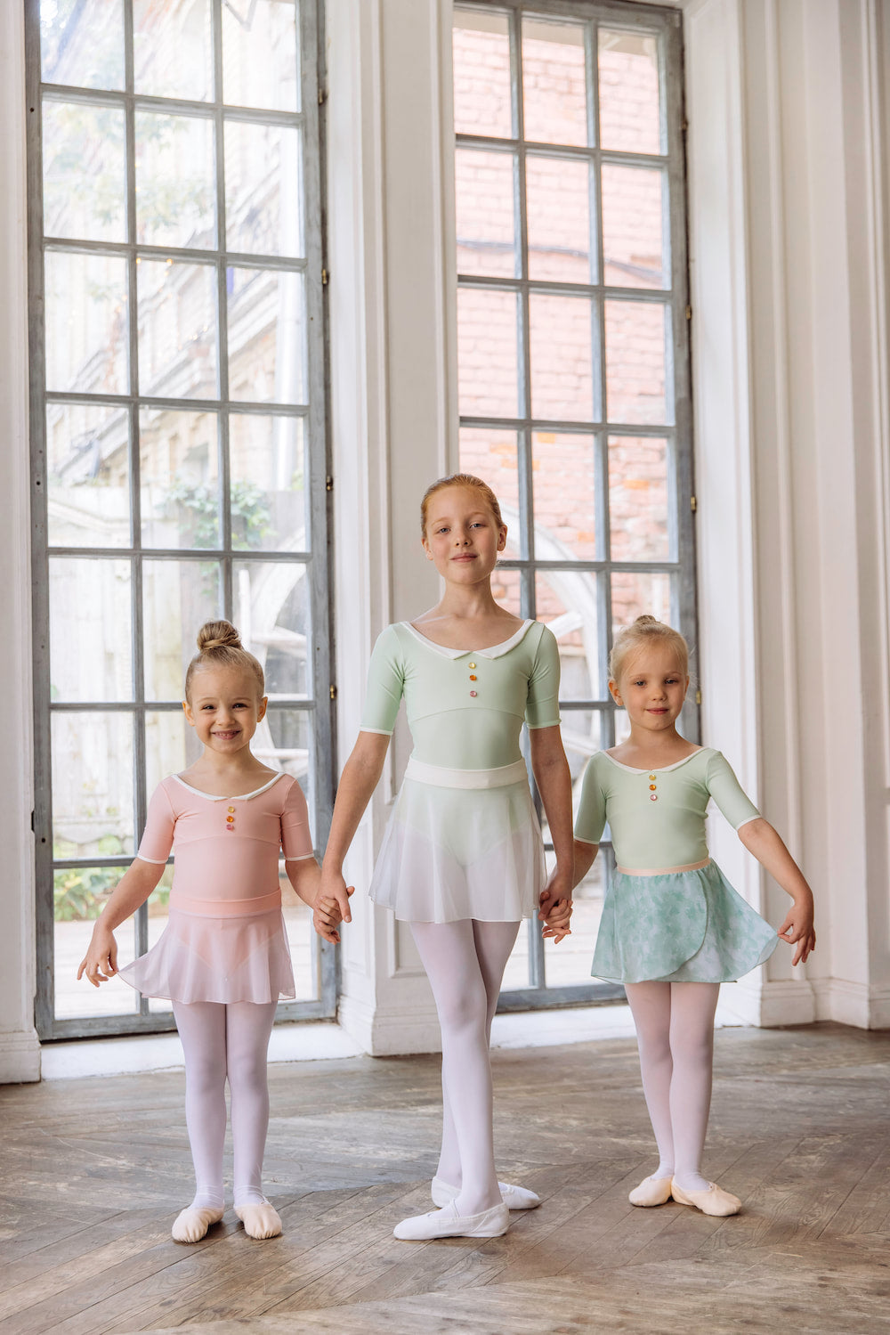 Montpensier girls leotard | Pink peach