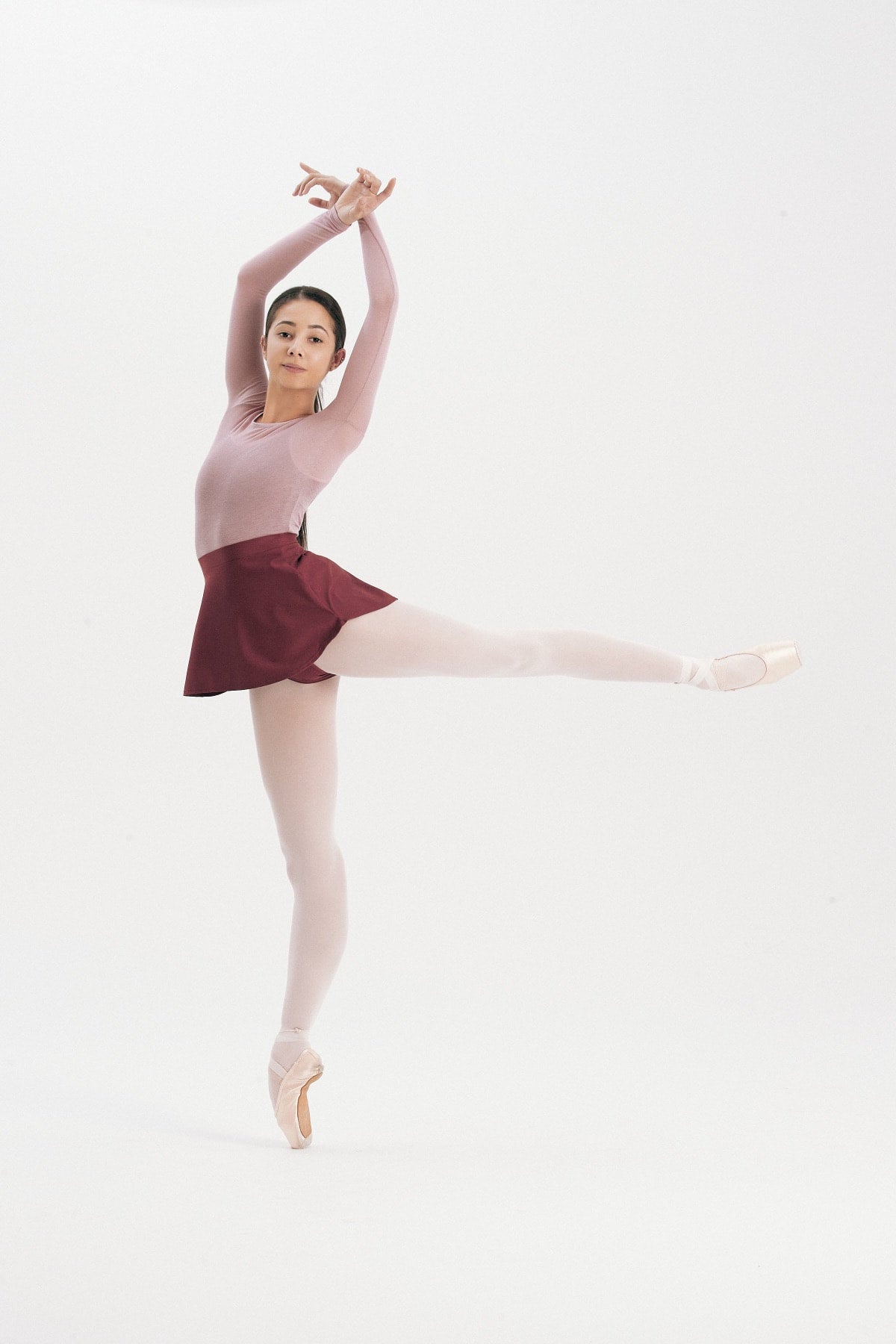 ECONYL® BALLET SKIRT | BURGUNDY