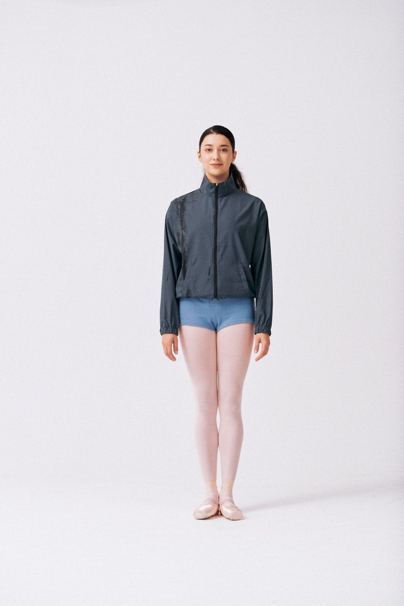 PRINTED RECYCLED POLYESTER JACKET | DARK ICE