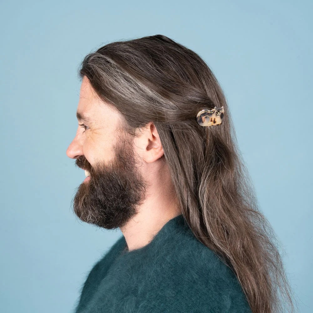 TABBY CAT HAIR CLIP