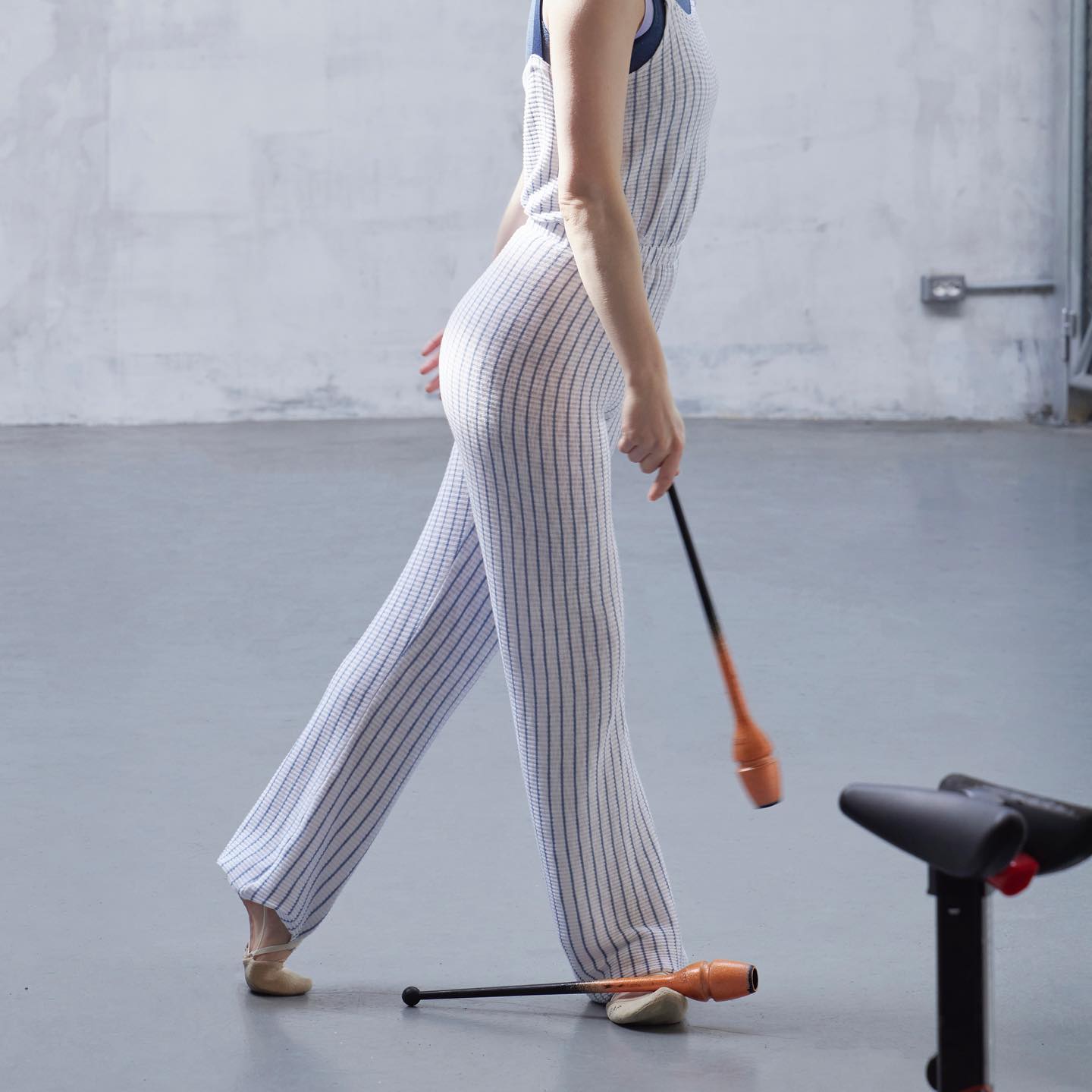 MODAL® LONG ROMPER | STRIPED BLUE