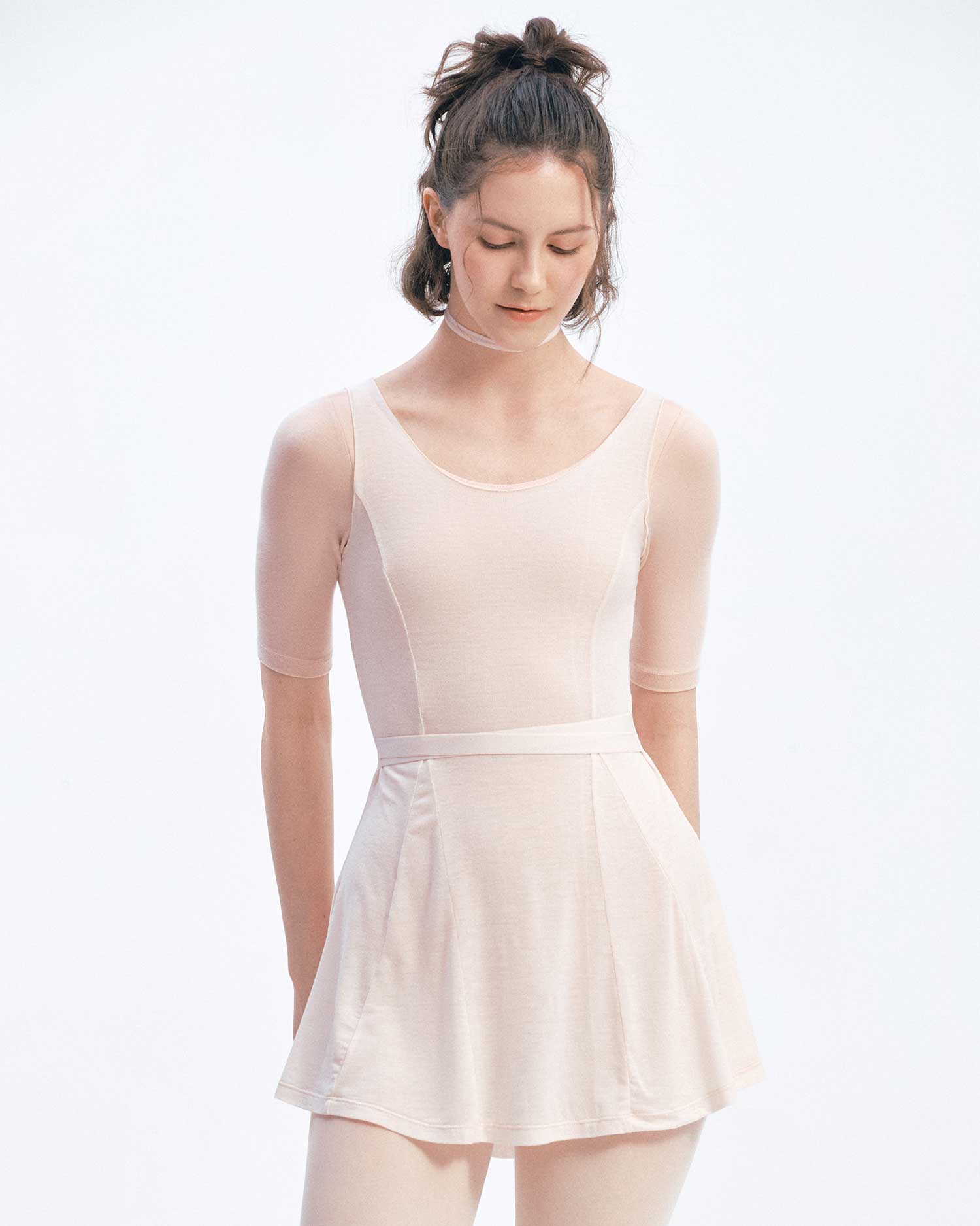 TENCEL™ Ballet Dress | White Pink