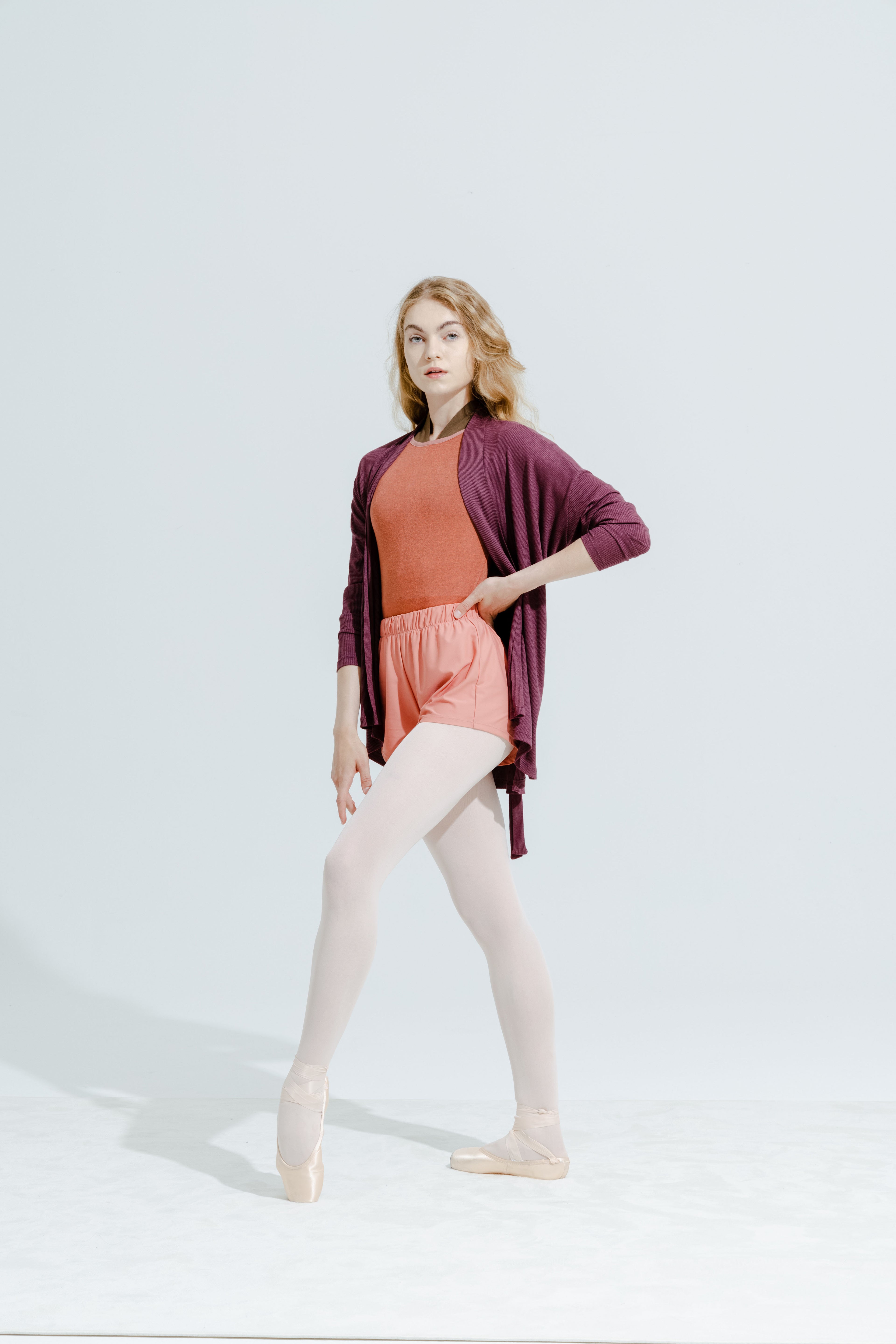 MODAL® SHORT GOWN AND PANTS SET - SHADOW