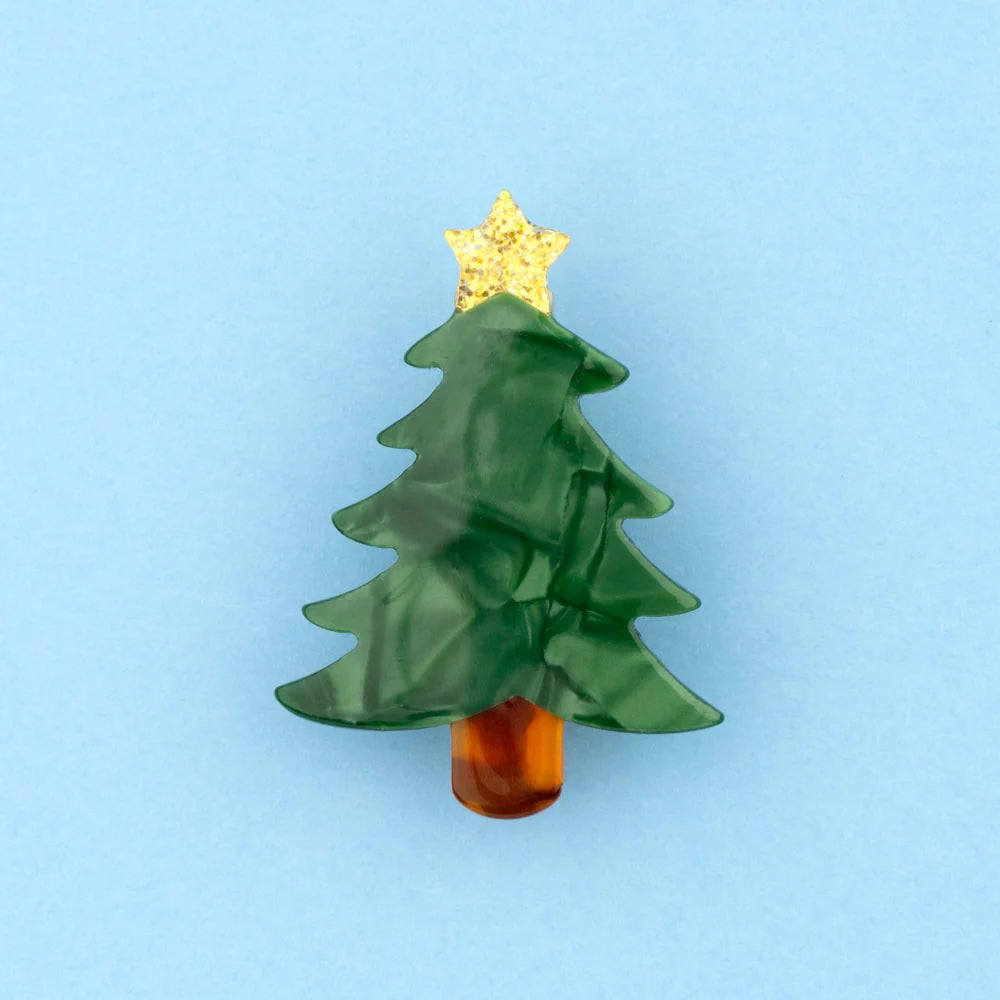 CHRISTMAS TREE HAIR CLIP