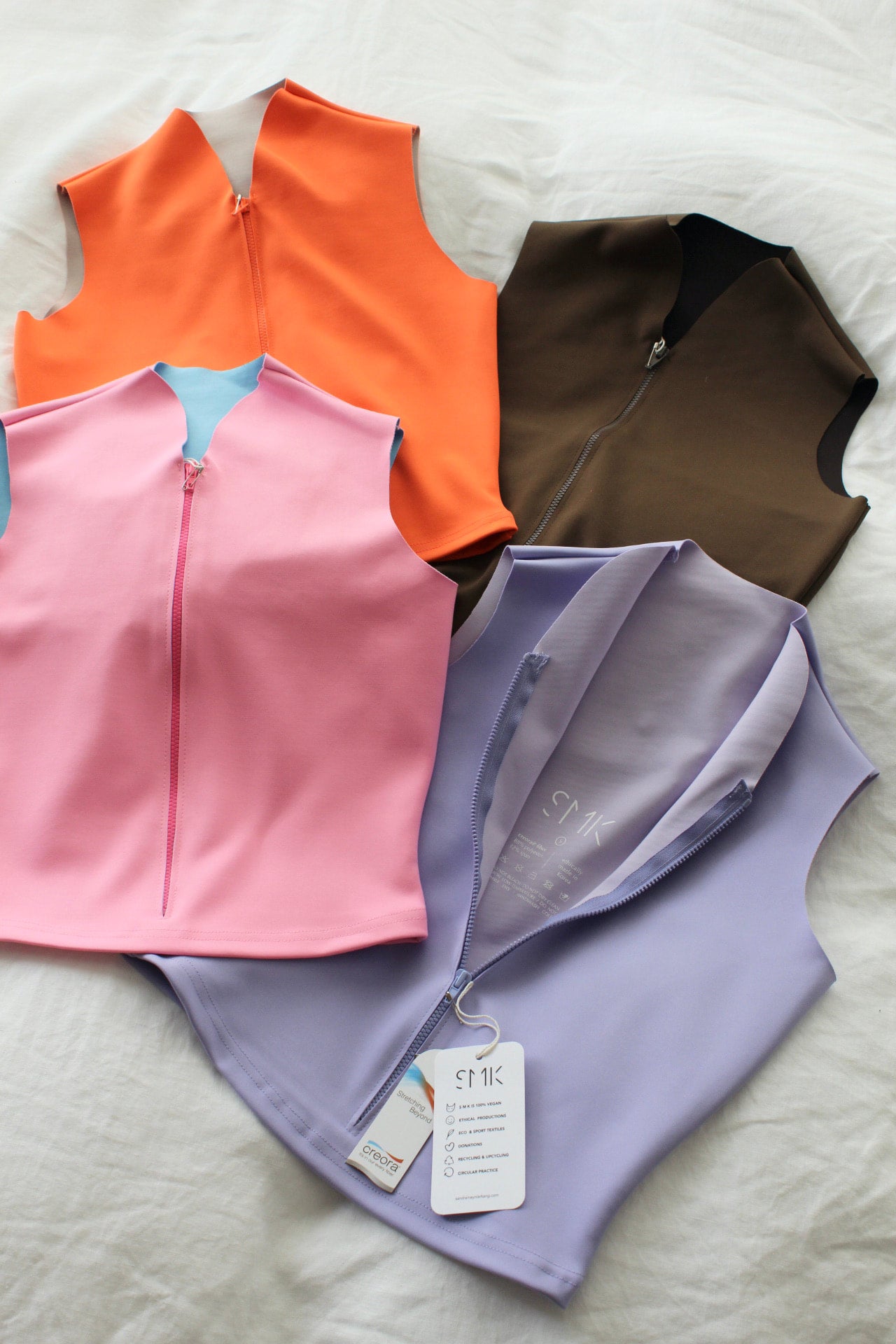 ZIPPERED HALF TOP | HOT PINK