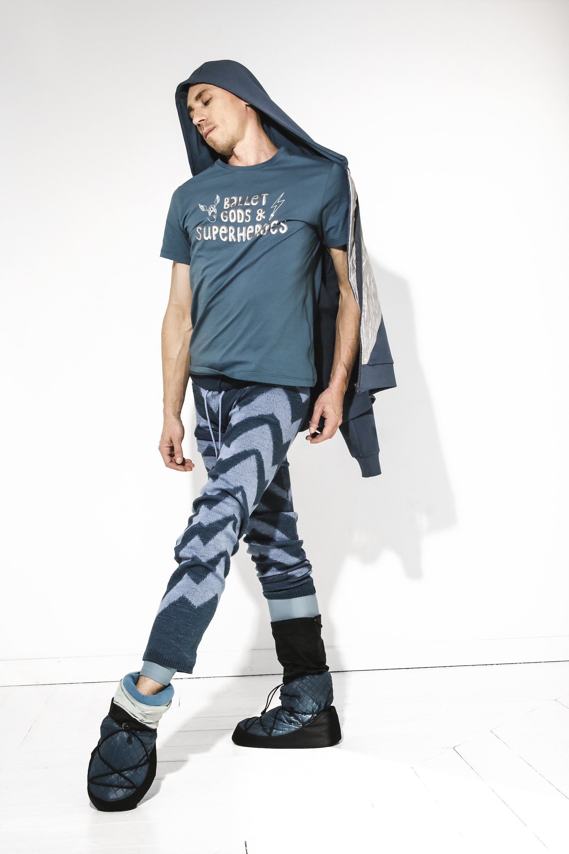 Male T-shirt Ballet Gods & Superheroes Thundercloud