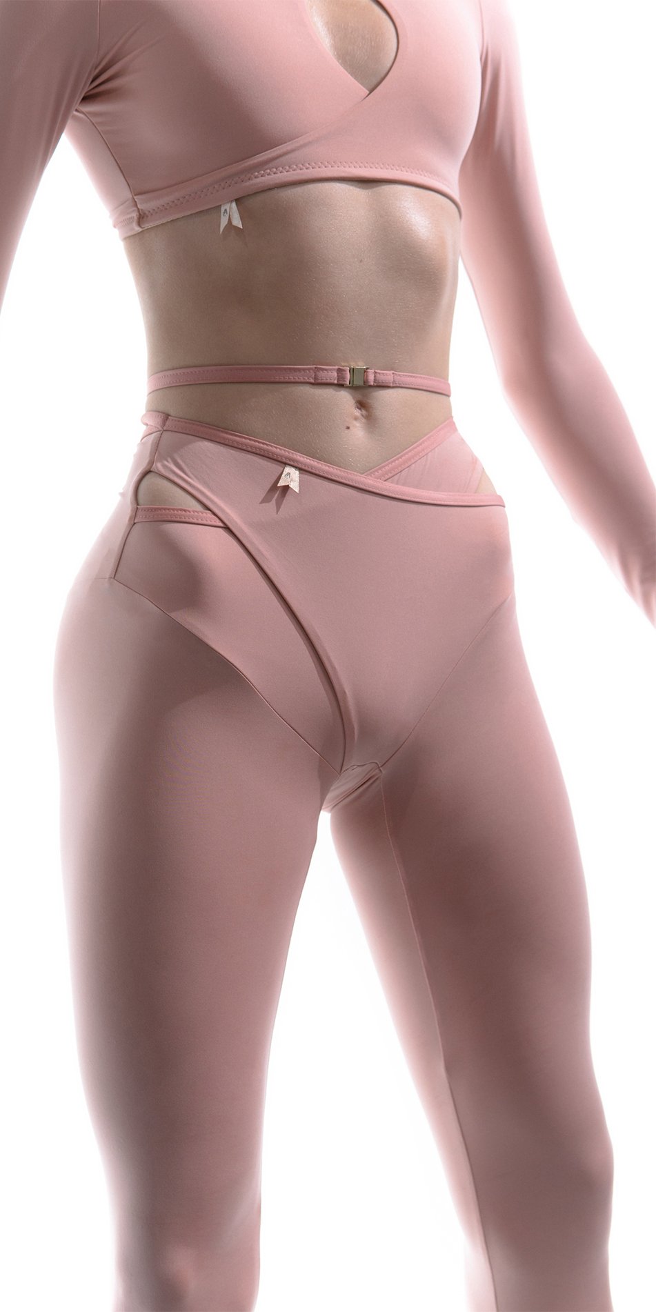 ECLIPSE – blush groin wrap pantyhose