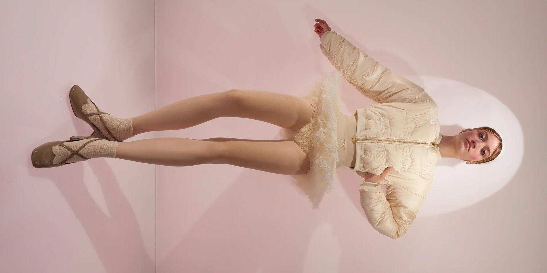 EMBROIDERED PÂTISSERIE – warming bomber jacket – edelweiss by Just A Corpse