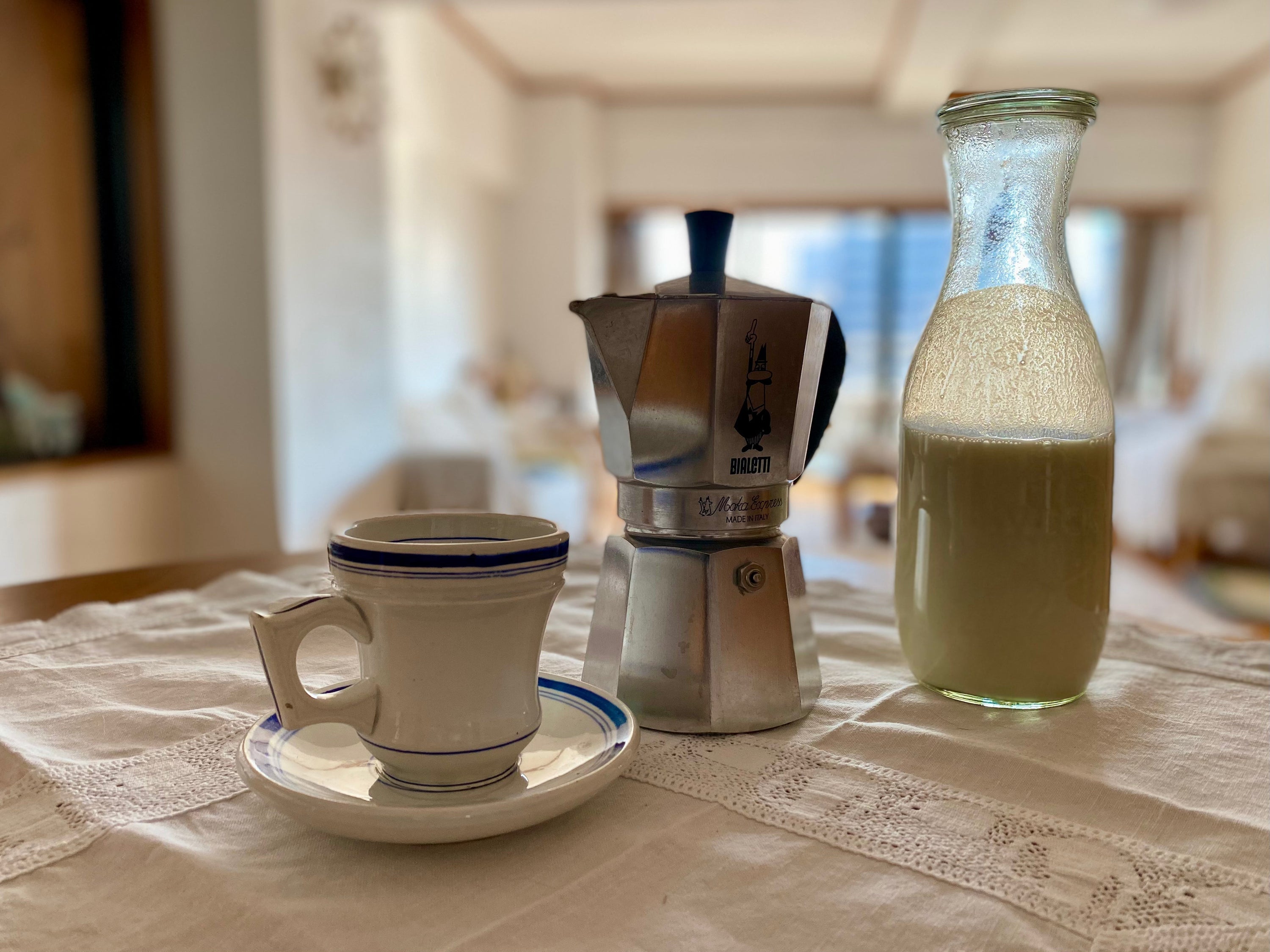 朝の支度に、ほったらかしで豆乳を：わたしの冬支度