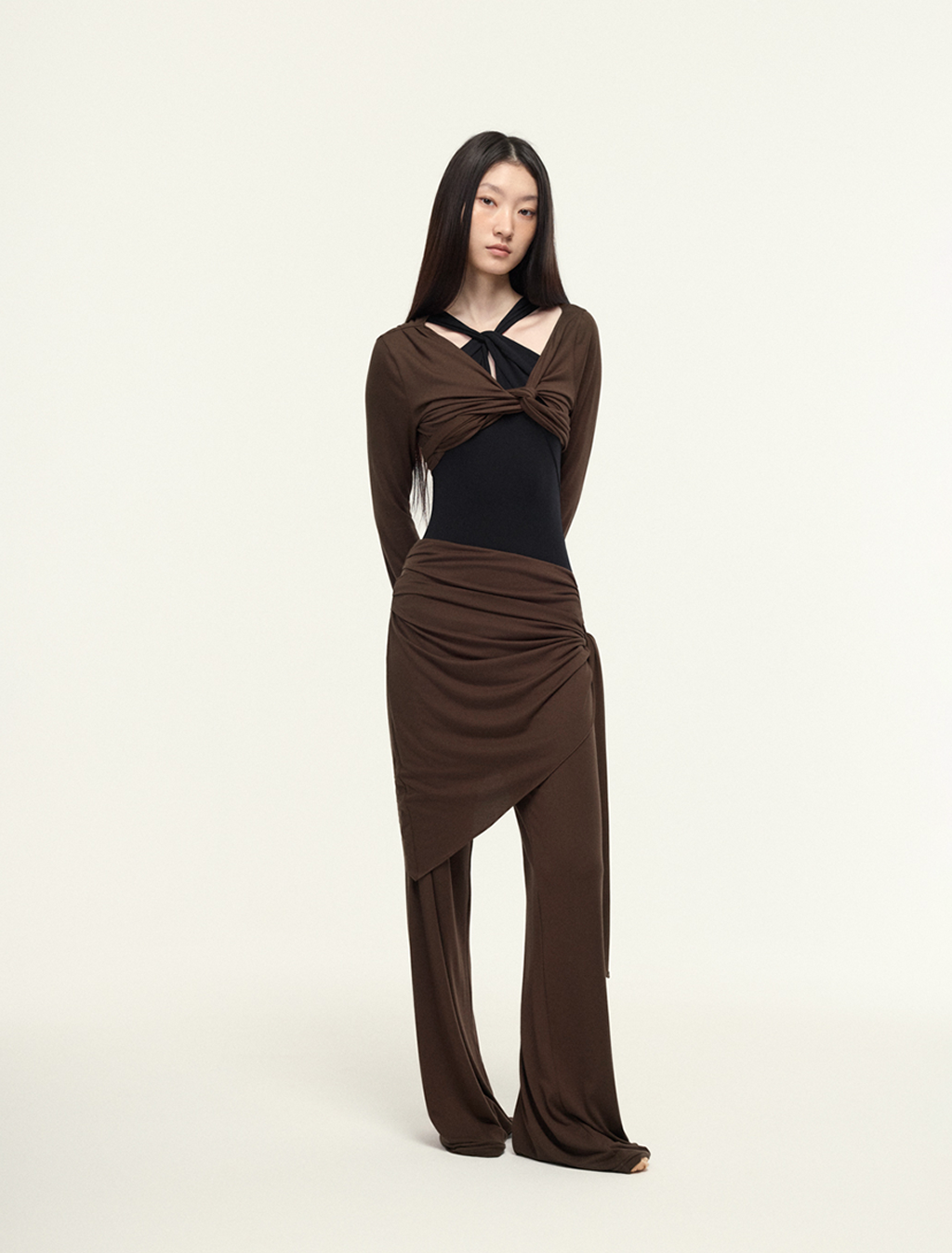 ［予約アイテム］SecondSkin SilkSoft™ Stola Curve-Draped Long Pants x 3色