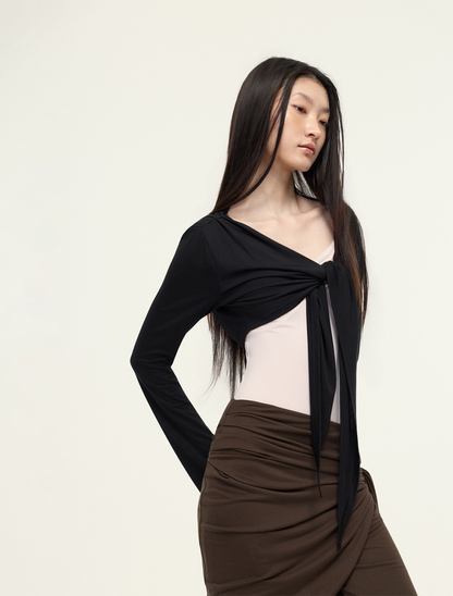 ［予約アイテム］SecondSkin SilkSoft™ Stola Curve-Draped Wrap Skirt x 3色