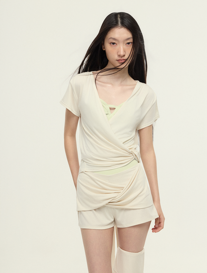 ［予約アイテム］SecondSkin SilkSoft™ Stola Shirring Drape Shorts x 3色