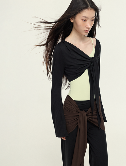 ［予約アイテム］SecondSkin SilkSoft™ Stola Curve-Draped Wrap Skirt x 3色