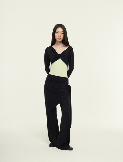 ［予約アイテム］SecondSkin SilkSoft™ Stola Curve-Draped Wrap Skirt x 3色