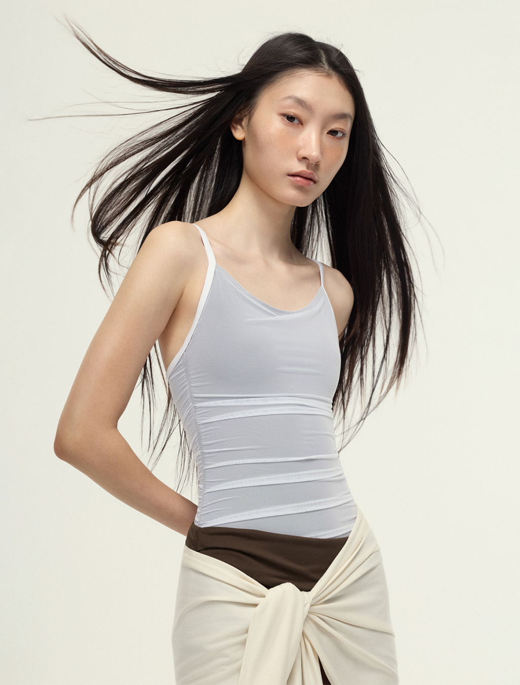 ［予約アイテム］SecondSkin SilkSoft™ Stola Curve-Draped Wrap Skirt x 3色