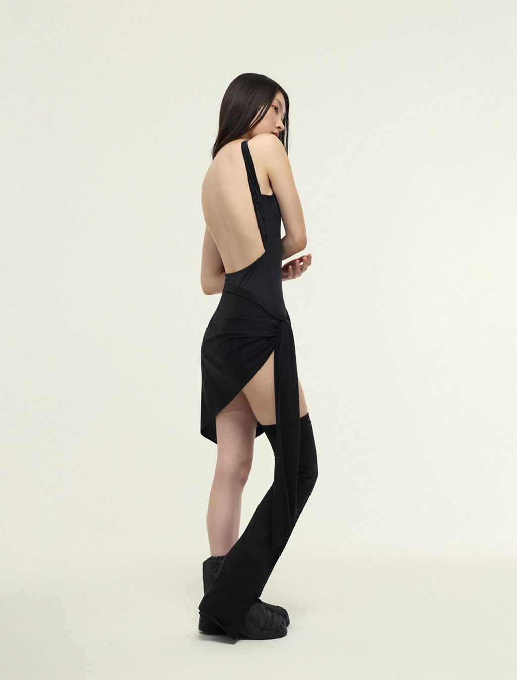 ［予約アイテム］SecondSkin SilkSoft™ Stola Curve-Draped Wrap Skirt x 3色