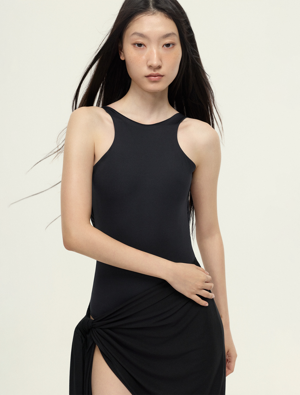 ［予約アイテム］SecondSkin SilkSoft™ Stola Curve-Draped Wrap Skirt x 3色