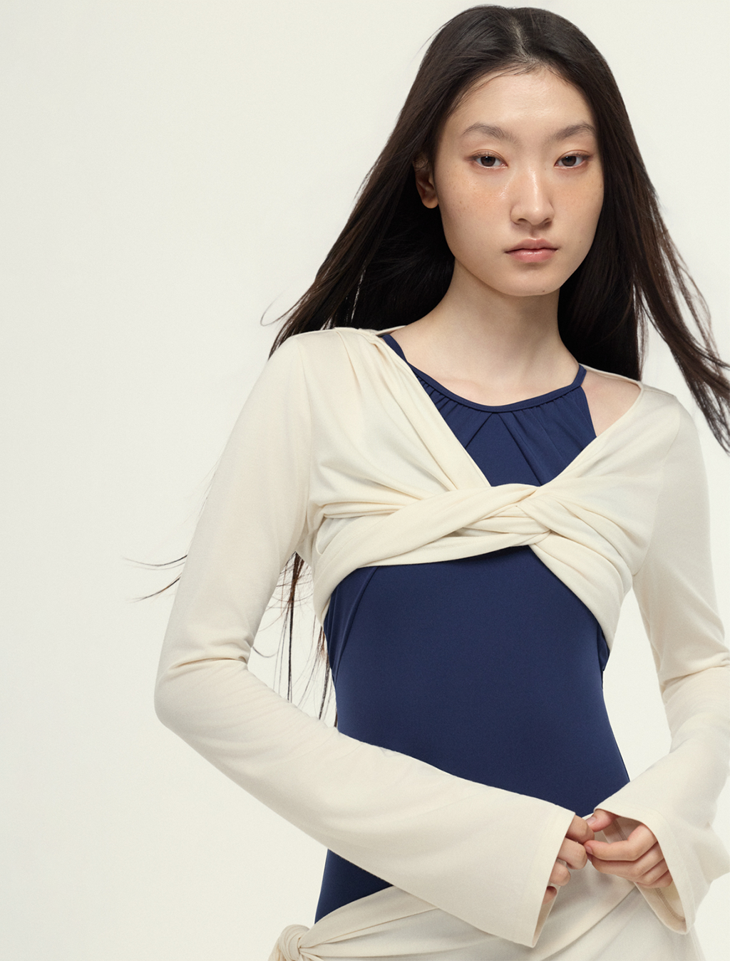 ［予約アイテム］SecondSkin Draped Waterfall Halter LT x 2色