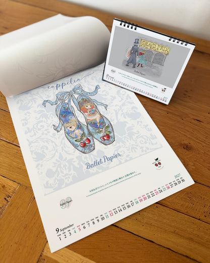 【予約アイテム・数量限定】Ballet Papier × Maison de 9uatre 2027 Desk &amp; Wall Calendar Set