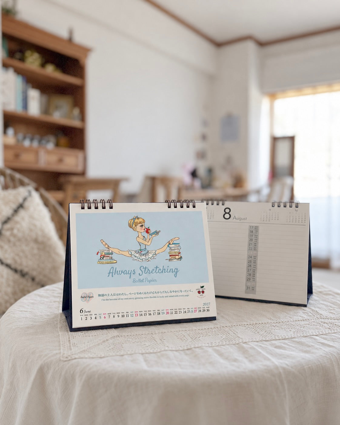 【予約アイテム・数量限定】Ballet Papier × Maison de 9uatre 2027 Desk &amp; Wall Calendar Set
