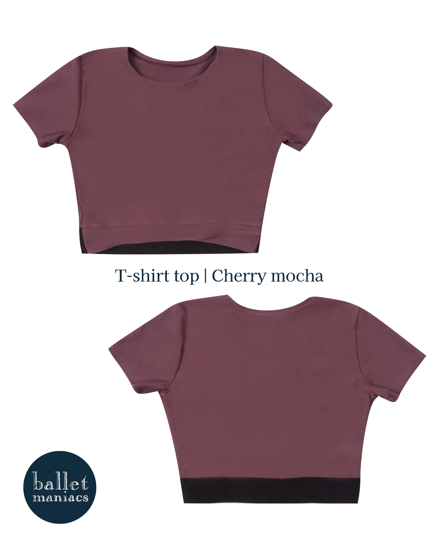 T-shirt top | Cherry mocha