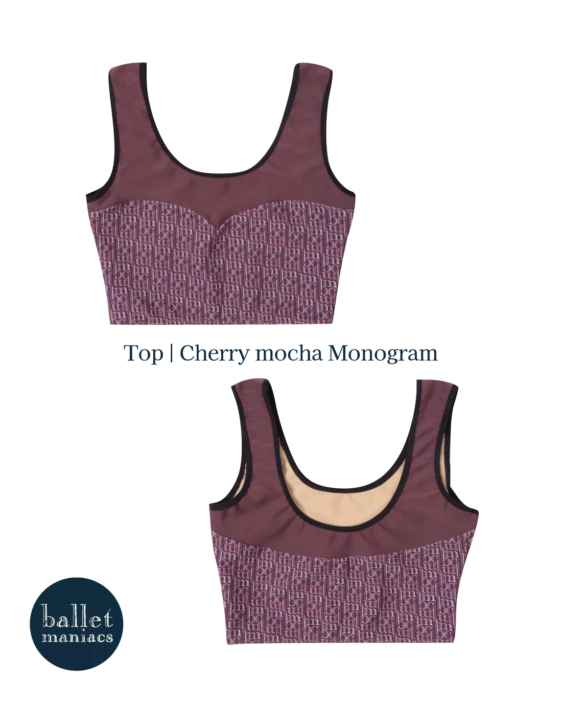 Top | Cherry mocha Monogram