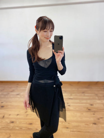 MODAL® WRAPPED TOP | Black