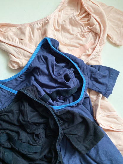TENCEL™ Sleeved leotard | Ballet Pink