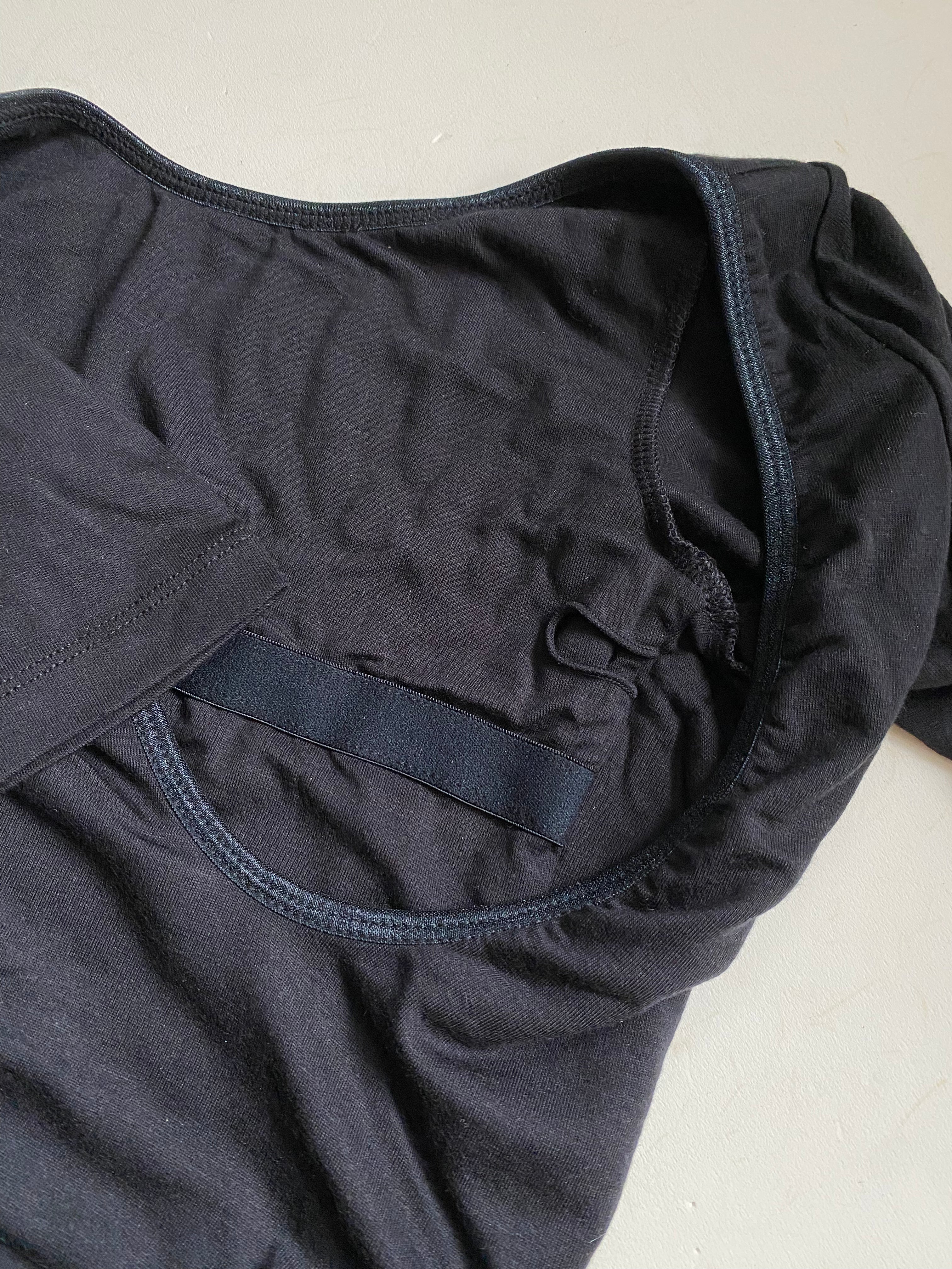TENCEL™ Sleeved leotard | Black