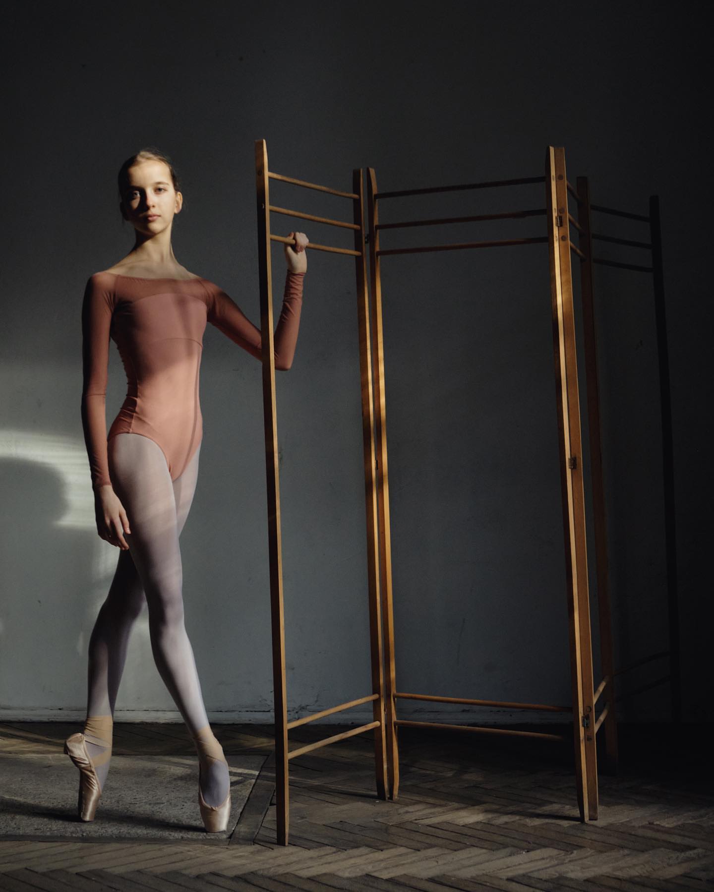 Dream Leotard by Kristina Kretova | Dusty peach
