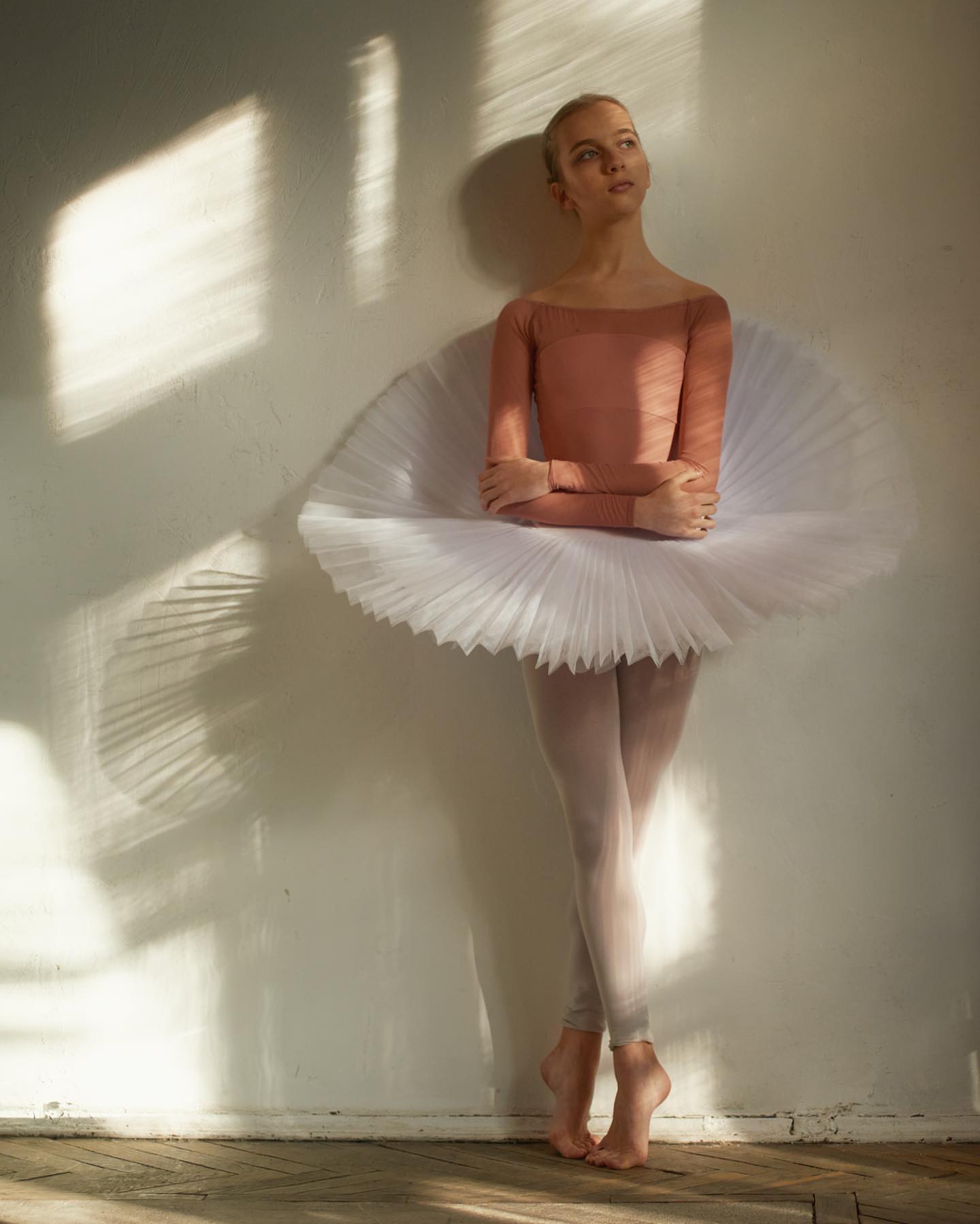 Dream Leotard by Kristina Kretova | Dusty peach