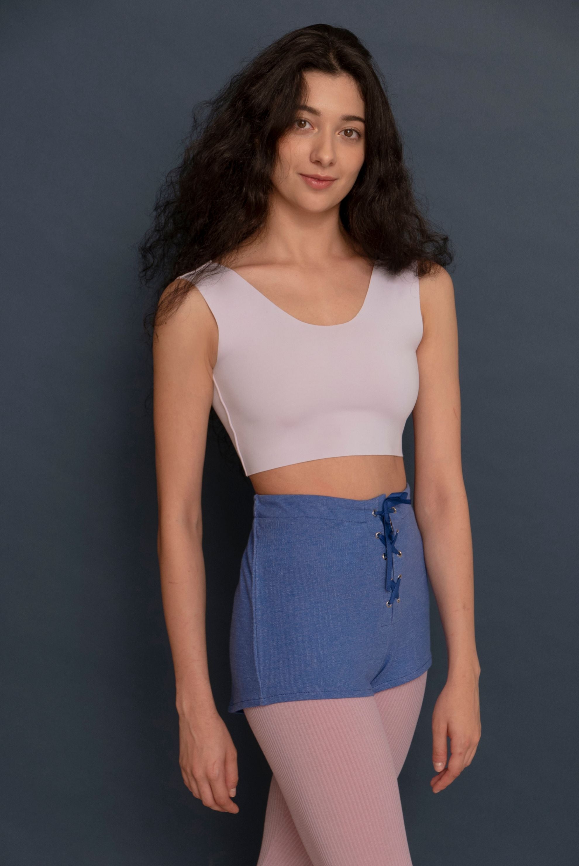 ORGANIC COTTON SHORT | BLUE MELANGE