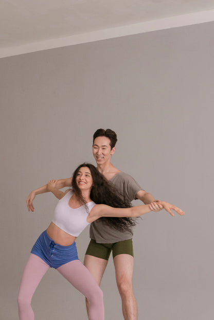 ORGANIC COTTON SHORT | BLUE MELANGE