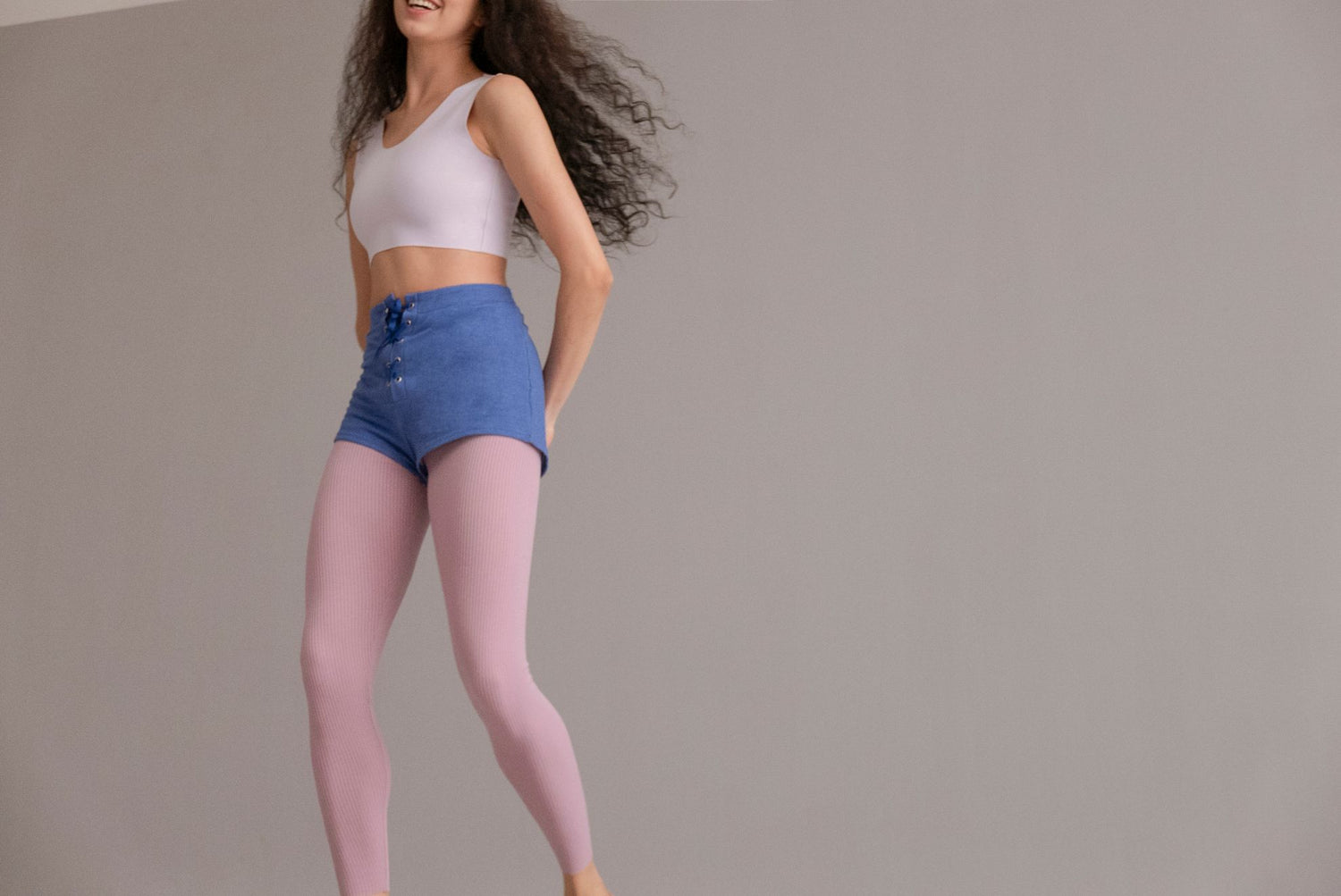 ORGANIC COTTON SHORT | BLUE MELANGE