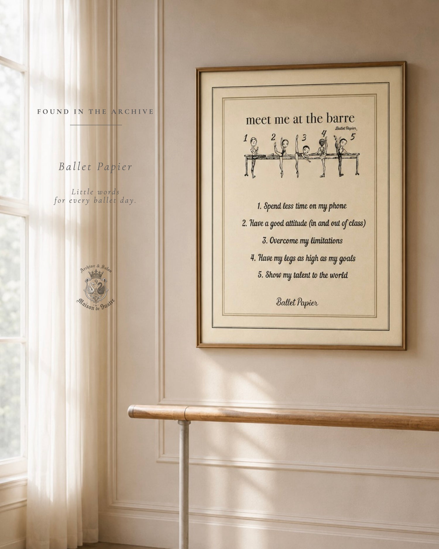 T-shirt | meet me at the barre! — deadstock