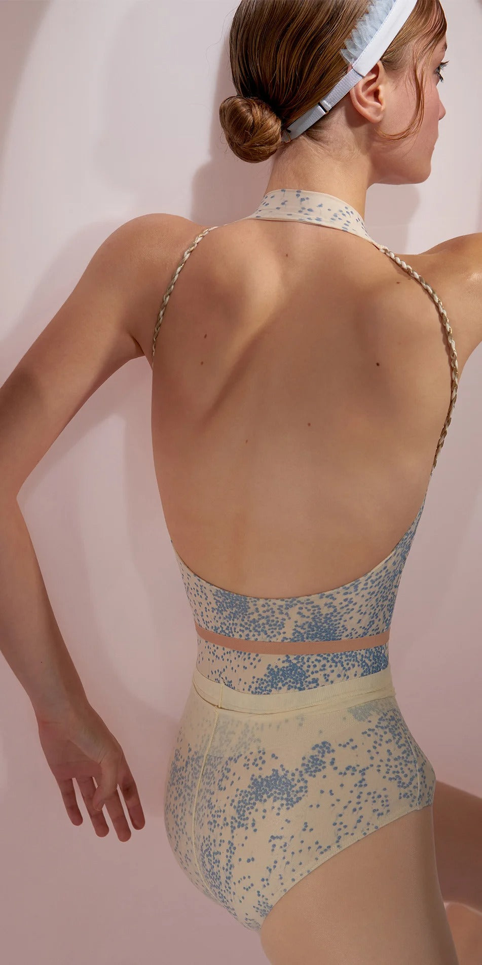 ［予約アイテム］SPRINKLE DOT – choker leotard – blue