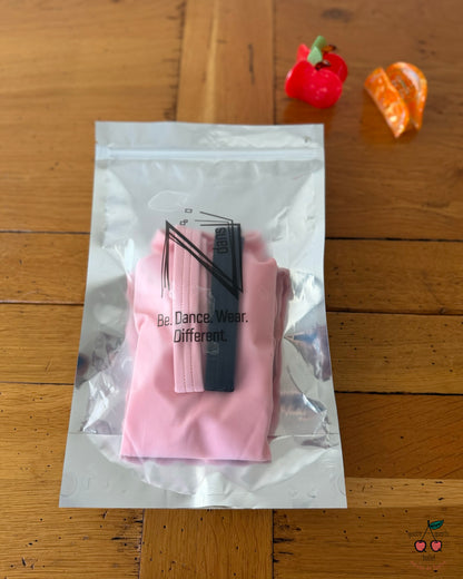 Strap leotard | pink_black