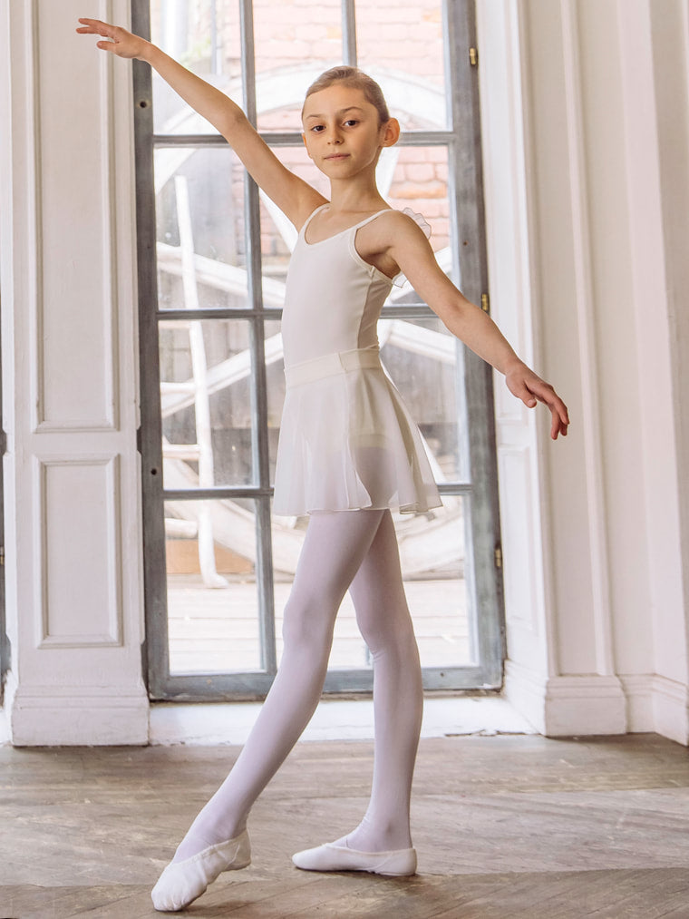 Girls tunique-skirt mini with slits | Champagne