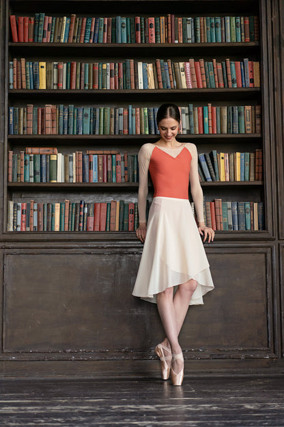 Tunique-skirt midi | Nude
