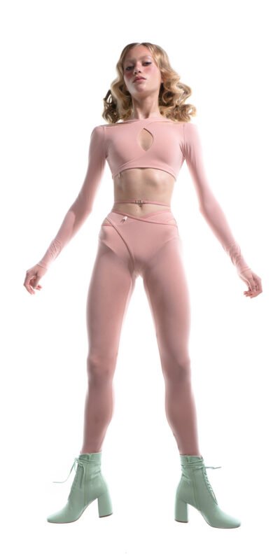 ECLIPSE – blush groin wrap pantyhose