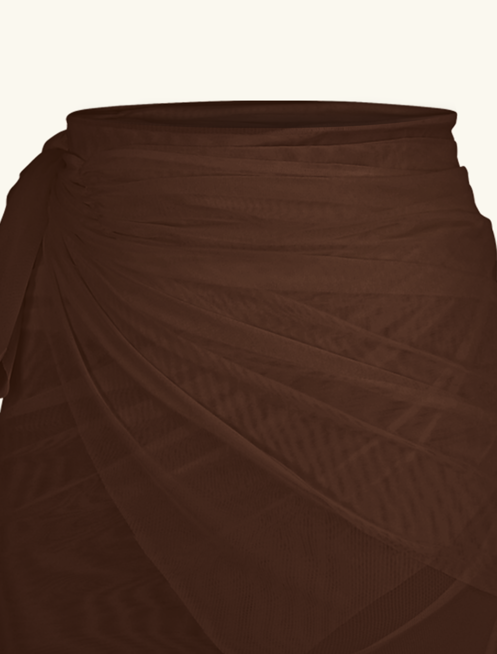 Flow™ Draping Palla Shawl Midi Skirt | Brown