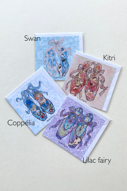 Greeting card | Pointe shoes