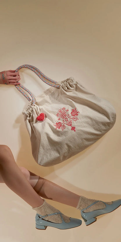 BINDLE – alpinia cross stitch tote | EDELWEISS