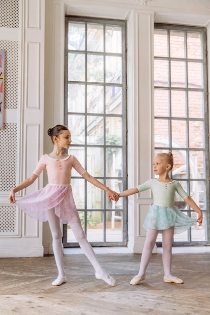 Girls tunique-skirt mini | Pastel green
