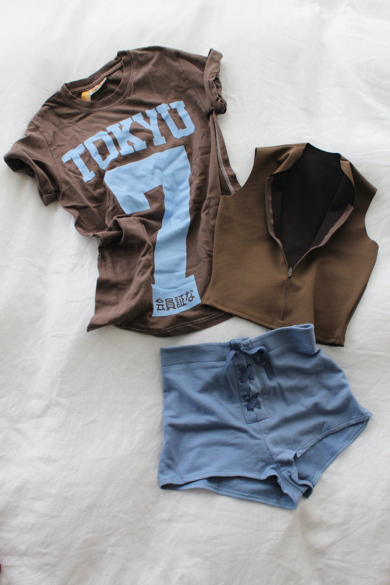 ZIPPERED HALF TOP | TOBACCO