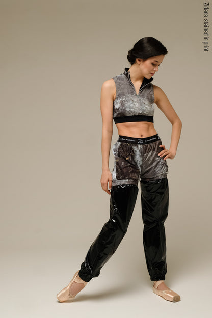 Pants + Shorts, stained in print | mud