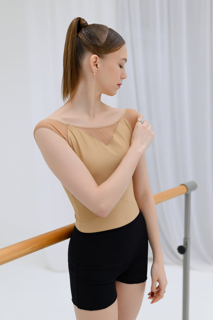 Papillion leotard | Nude