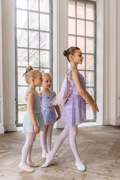 Girls tunique-skirt mini | Pastel green