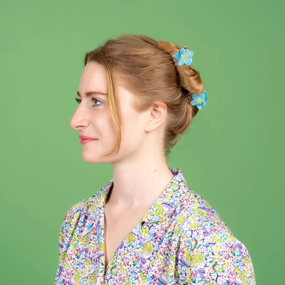 FORGET ME NOT MINI HAIR CLAW