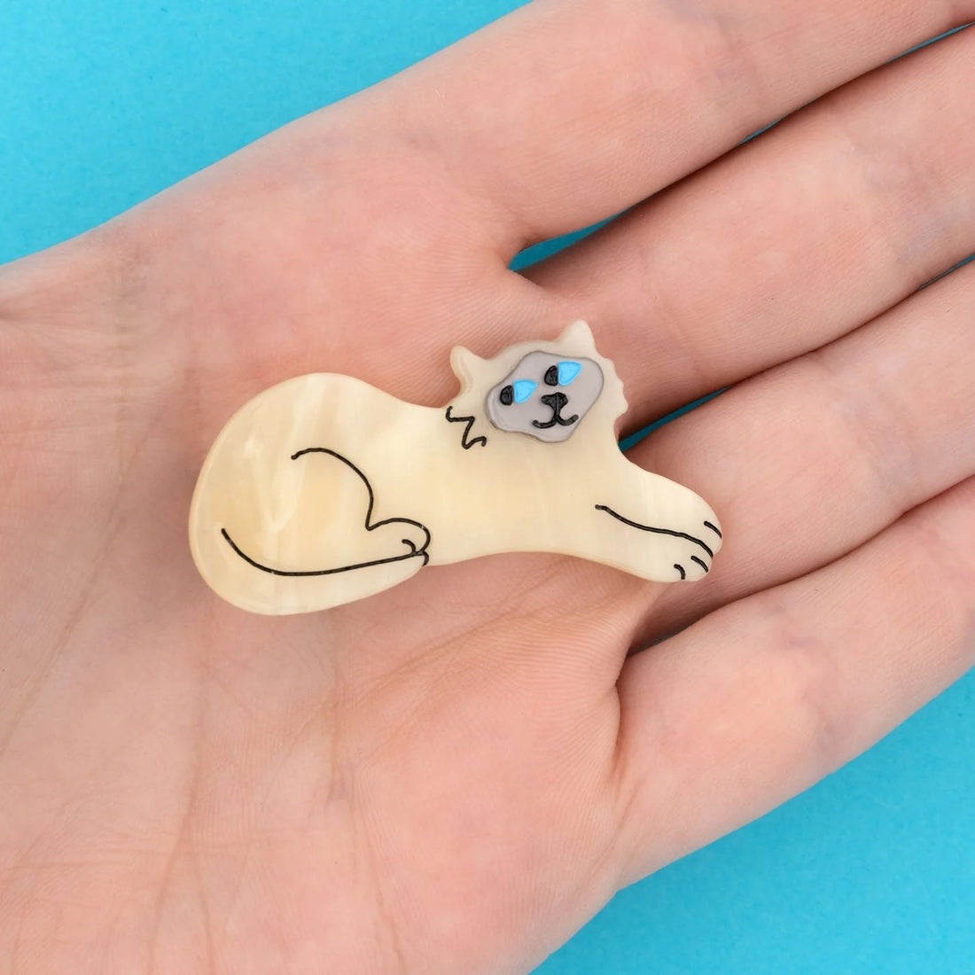 SIAMESE CAT HAIR CLIP
